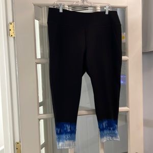 Talbots capri length black leggings, XLP